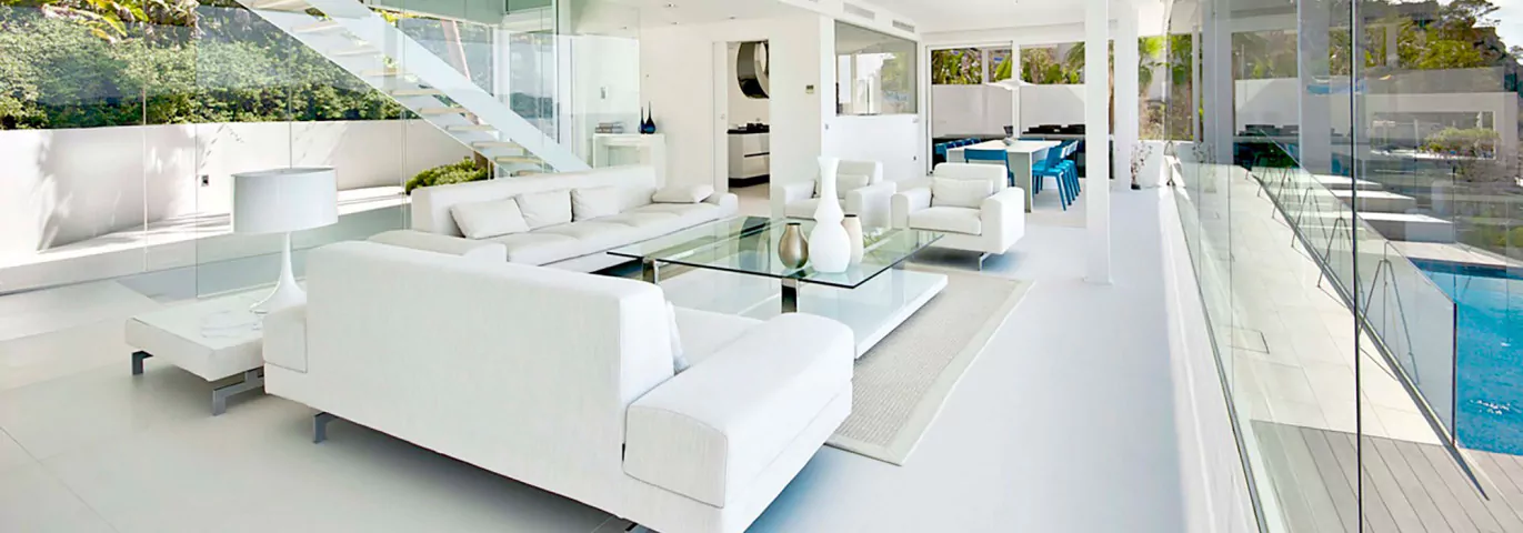 salon blanc luxe