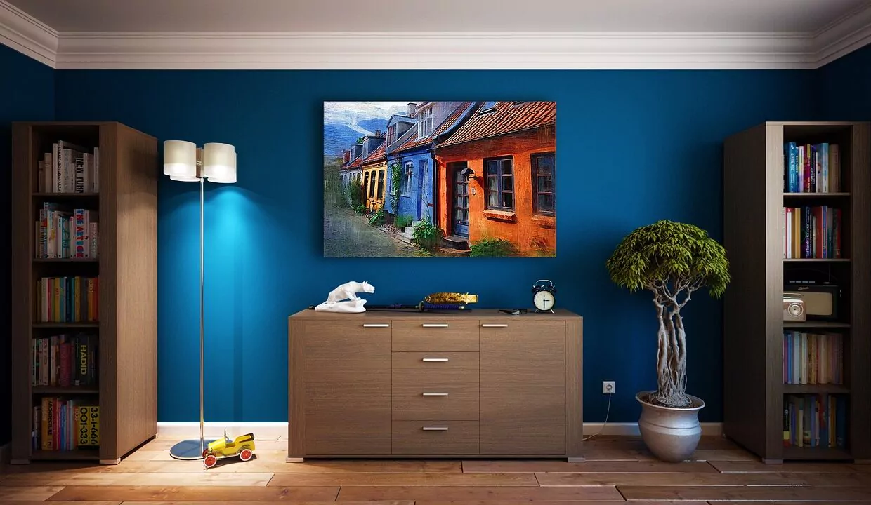 salon meuble peinture