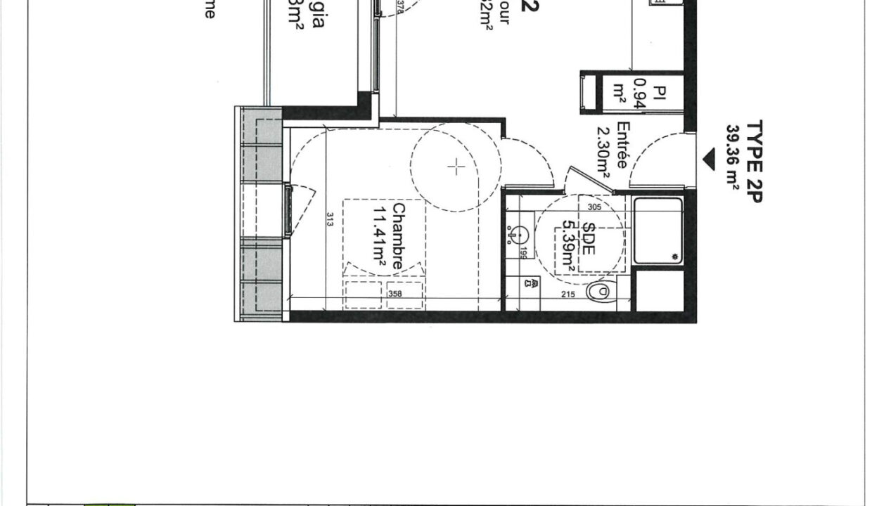 APPARTEMENT LOCATION CAEN 14000 - SURFACE 39.36M2 - REF 4682 Photo 2