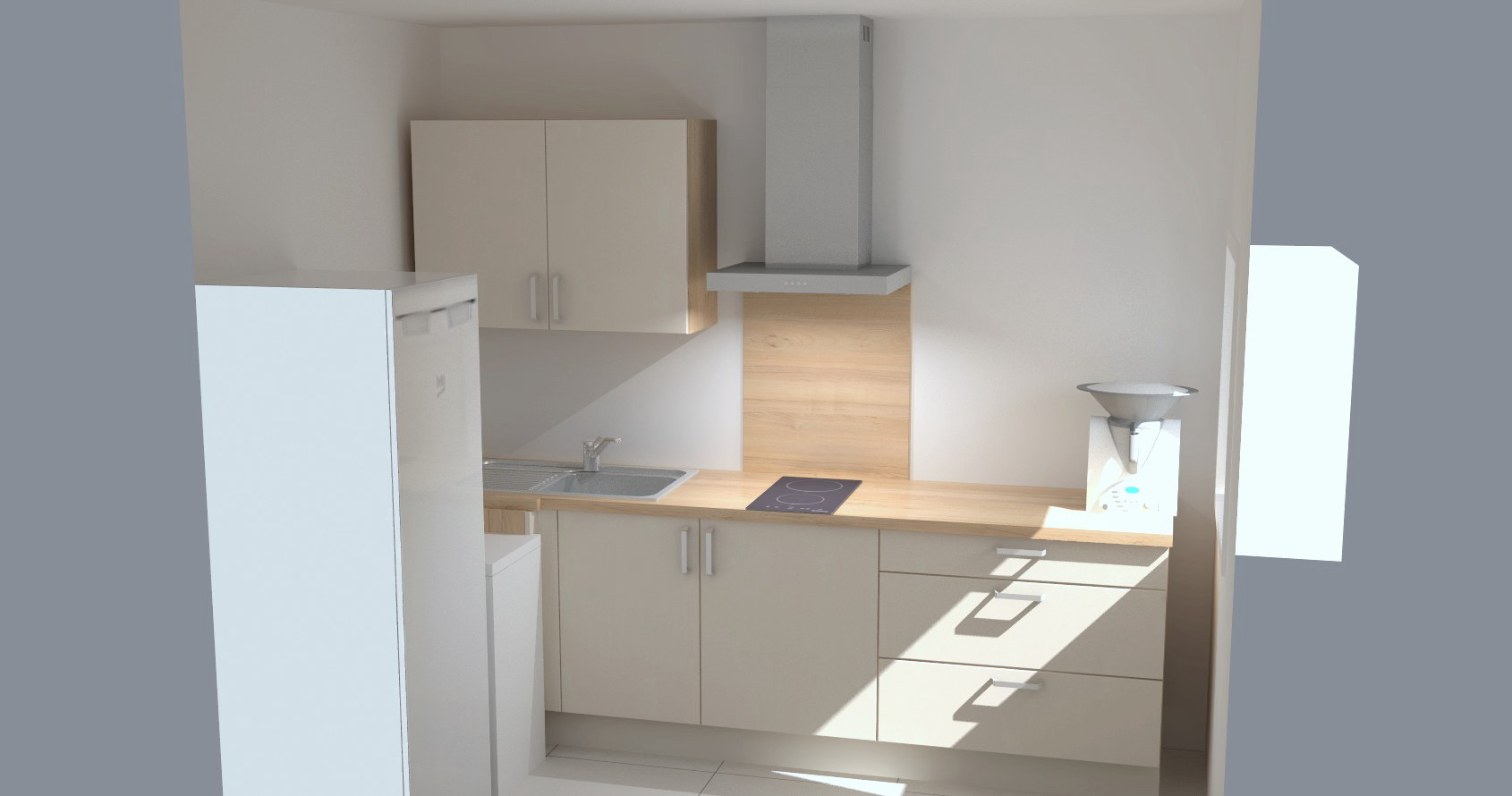 Caen haie Vigné Appartement 2 pieces meublé rénové