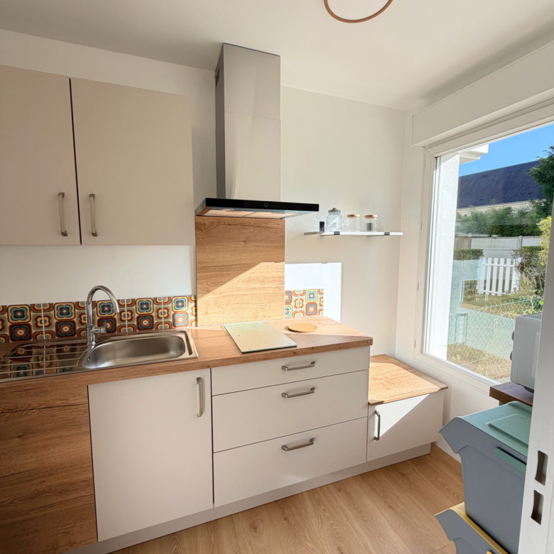 CAEN HAIE VIGNE T2 Meublé 34 m2 + jardin + parking